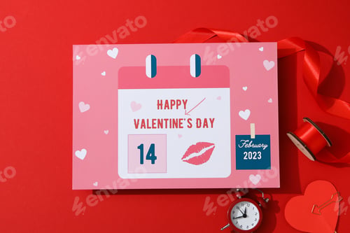 Preview: Concept of Happy Valentine's day, top view