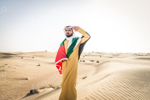 Preview: Arabic man in the desert