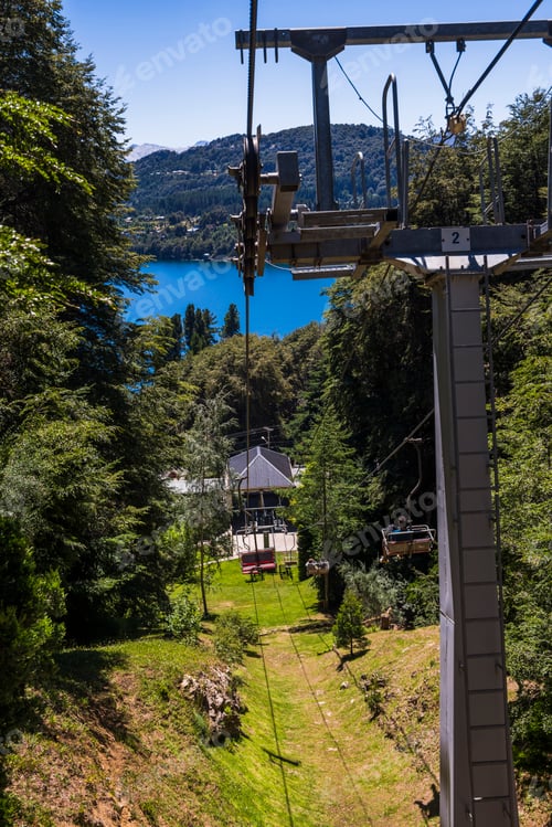 Preview: Cable car teleferico at Cerro Campanario (Campanario Hill), Bariloche (aka San Carlos de Bariloche),