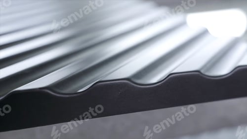 Preview: Close up view of black roofing waterproof material, construction and building concept. Action. The