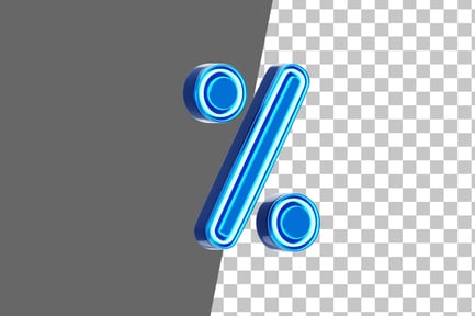 Preview: Neo Futurist % 3D Icon