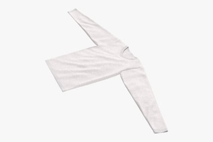 Preview: Blank White Heather V-Neck Long Sleeve Top