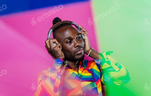 Preview: Artistic portrait with gel lights