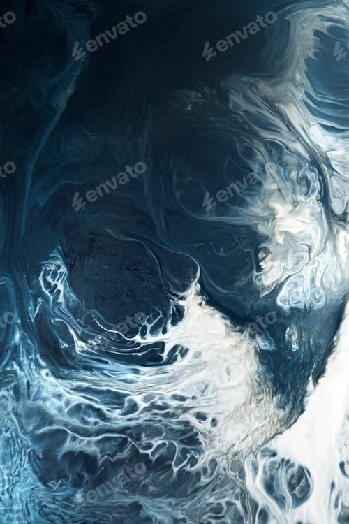 Preview: Abstract blue grunge watercolor patterned background illustration