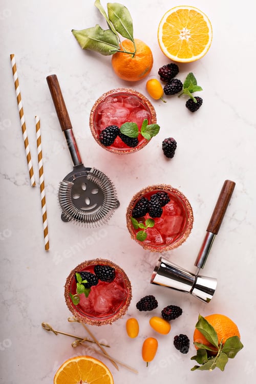 Preview: Blackberry citrus margaritas