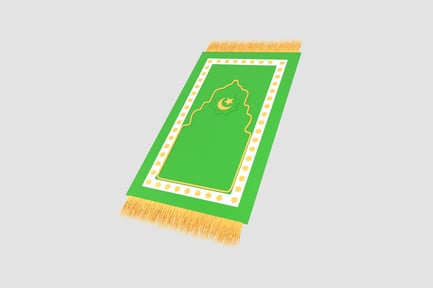 Preview: Prayer Mat 3D illustration