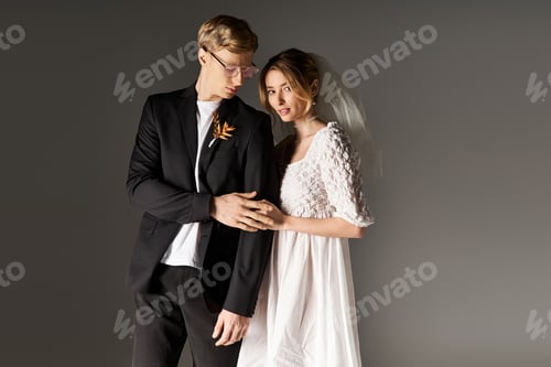 Preview: Springtime vows exchanged by a young couple in elegant wedding attire