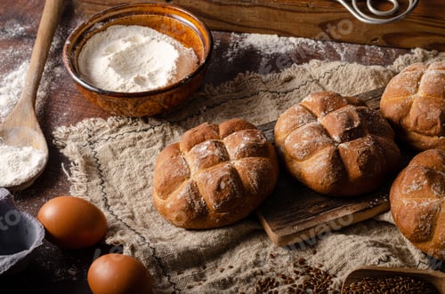 Preview: Freshly baked homemade buns