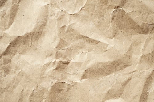 Preview: Crumpled brown recycle paper texture background