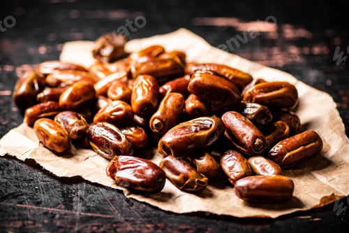 Preview: A pile of dates on paper on the table.