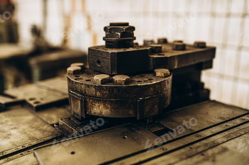 Preview: Metal Industry. factory equipment. Rolling mill machine for rolling steel sheet. grinder machine