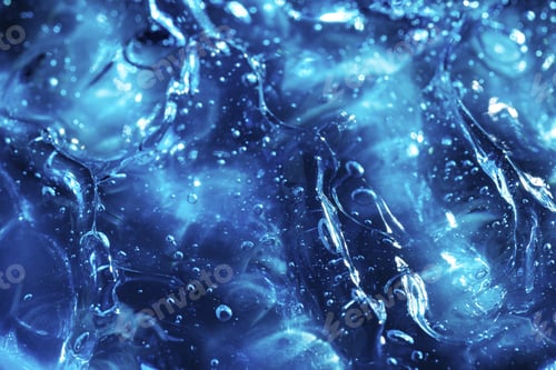 Preview: Cosmetic gel or beauty jelly serum texture background. Transparent skin care collagen