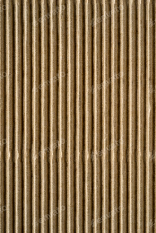 Preview: Wavy Corrugated Texture Of A Cardboard Or Paper Of Brown Color For A Background Or For Wallpaper