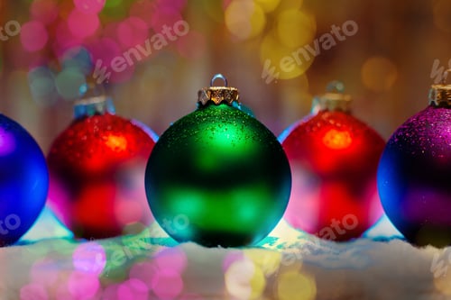 Preview: new year balls collection background