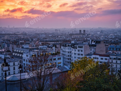 Preview: Sunrise over Montmartre, Paris, France
