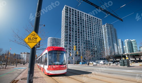 Preview: Tram streetcar in Toronto, Ontario, Canada