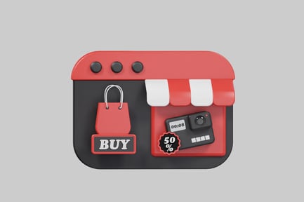 Visualização: Ícone de vitrine de varejo