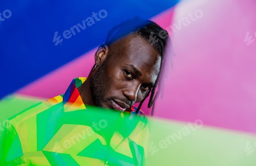 Preview: Artistic portrait with gel lights