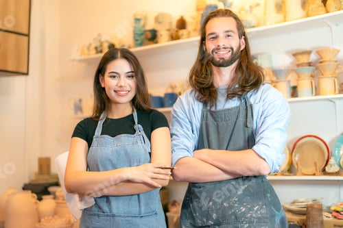 Preview: Small business owner, Young People Creating Pottery.