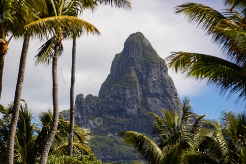 Preview: General view of Mount Otemanu on the island of Bora Bora