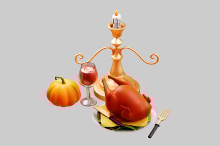 Vorschau: Erntefest: Stillleben mit Truthahn