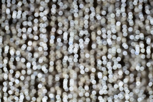 Preview: Defocused lights of christmas garlands, white bokeh light
