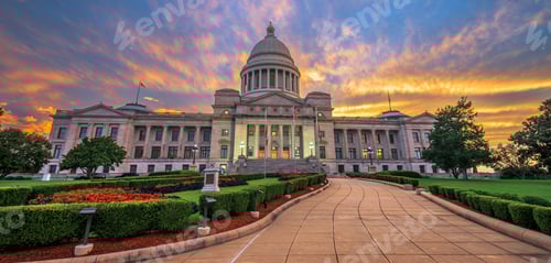 Preview: Little Rock, Arkansas, USA at the State Capitol and Park