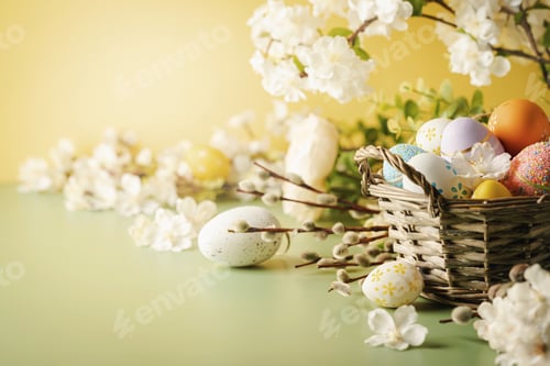 Spring Easter holiday background