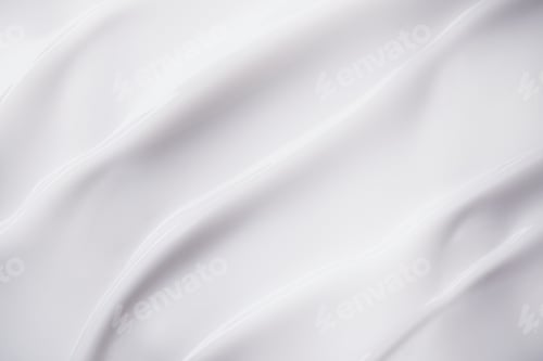 Preview: Smooth white cream texture forming elegant flowing waves and swirls