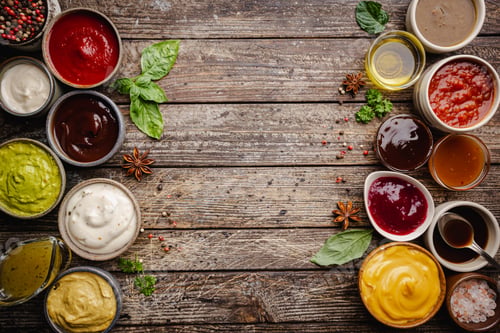 Preview: Set of different dip sauces