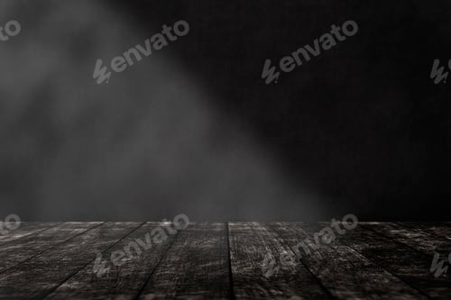 Preview: Dark Rustic Wood Planks with Moody Lighting