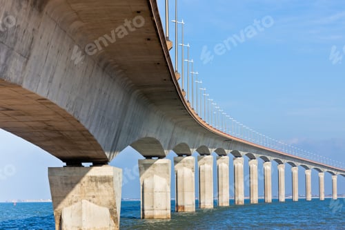 Preview: Curved Bridge over the water