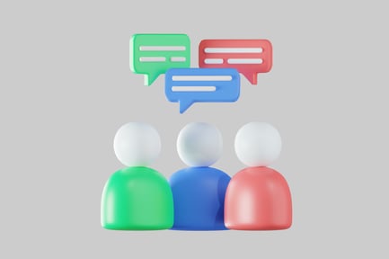 Preview: Business people chatting together