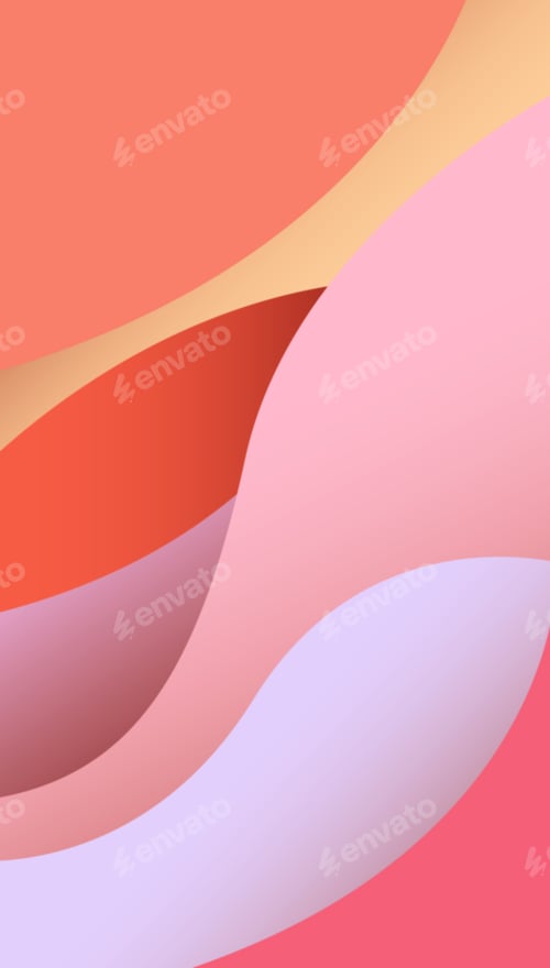 Preview: Orange and pink smooth gradient abstract background. Vertical template for digital social media post