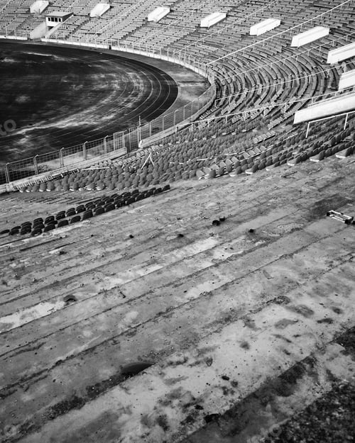 Preview: Stadium sport bw bwphoto mono football