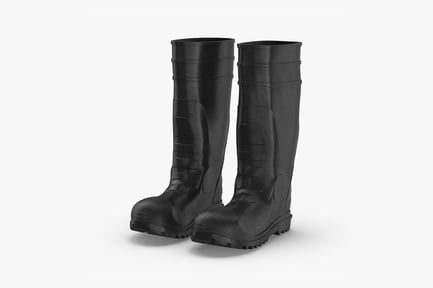 Preview: Black Rubber River Waders