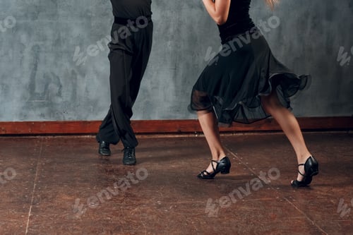 Preview: Young boy and girl dancing ballroom dance Jive