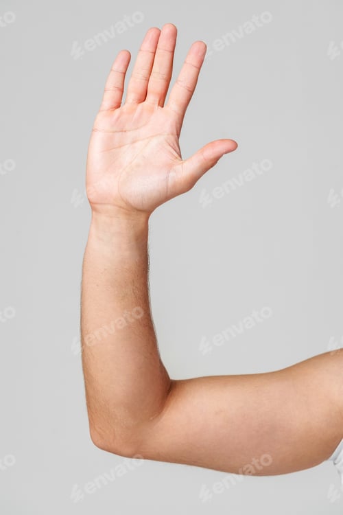 Preview: A person hand gesture against a neutral background