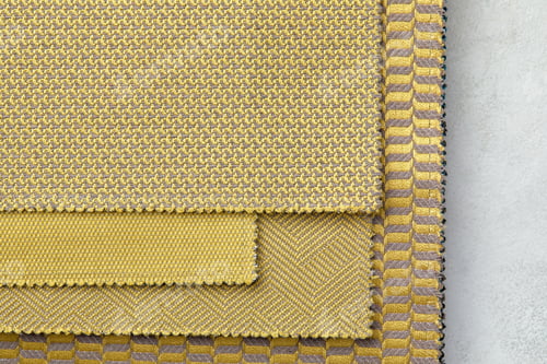 Preview: Gold and Gray Textured Fabric Close-Up