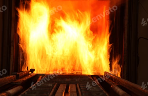 Preview: Hot steel on conveyor