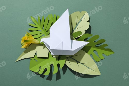 Preview: International day of peace or world peace day, symbol of peace - pigeon