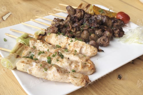 Preview: Japanese Grilled Chicken Skewers.