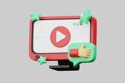 Preview: Video monitor thumbs up stars