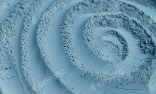 Preview: Mask clay powder spa texture for face and body. Selective focus.