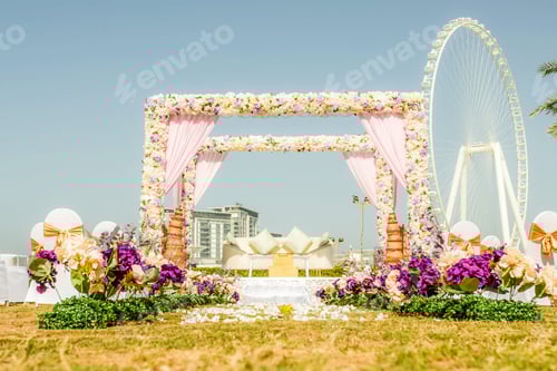 Preview: Outdoor wedding ceremony decoration