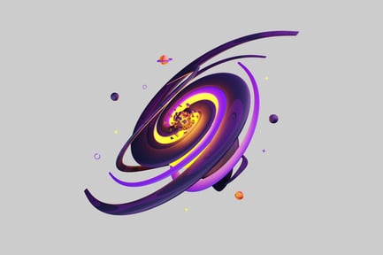 Preview: Abstract space galaxy formation rings