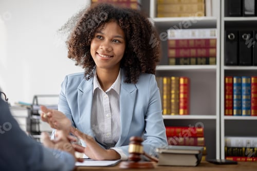 Preview: American women are litigation attorneys, female attorneys work in law firms drafting contracts and t
