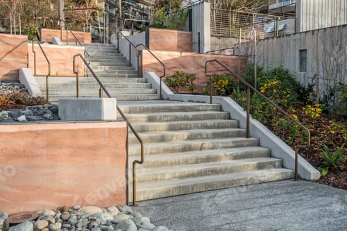Preview: A View Of Stairs In West Seattle, Washington.