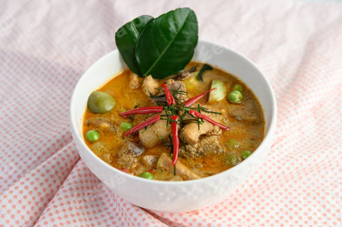 Preview: Spicy chicken stir-fried with thai eggplant.