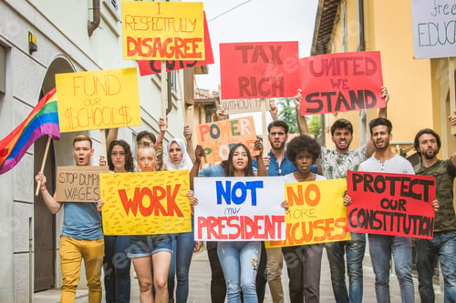 Preview: Activists demonstrating against social issues